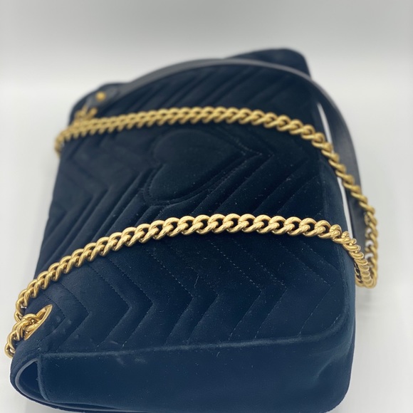 GUCCI medium marmont velvet bag - Picture 10 of 14